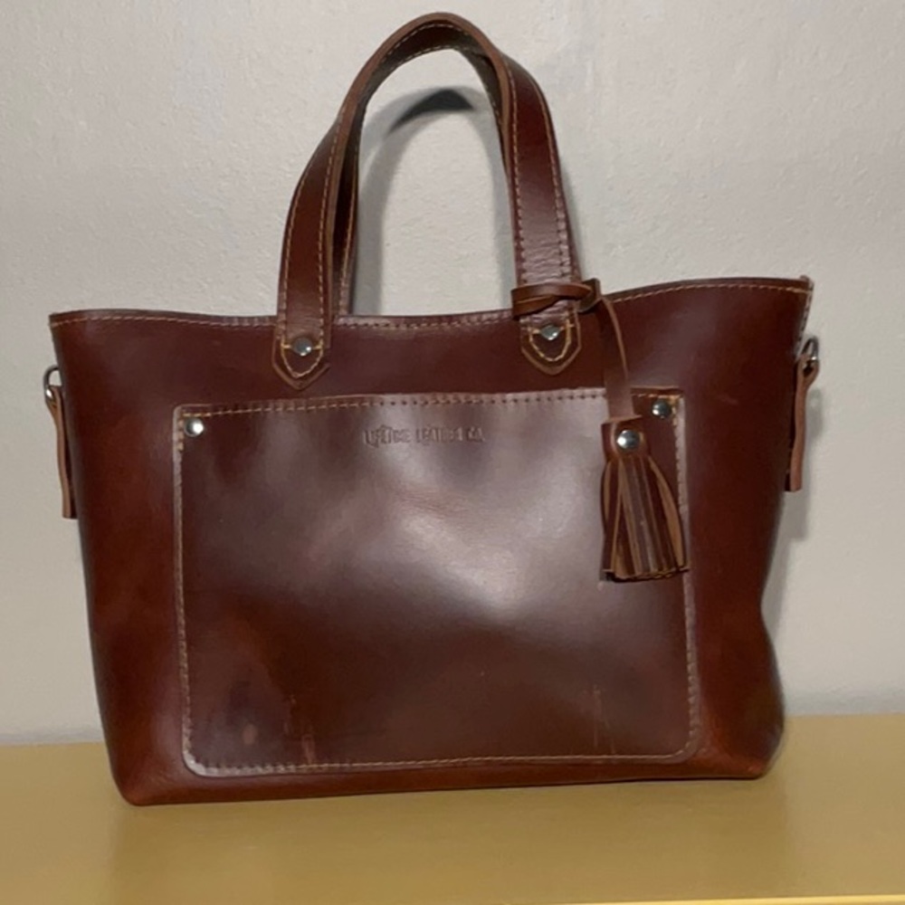 Lifetime Leather Satchel Handbag Purse